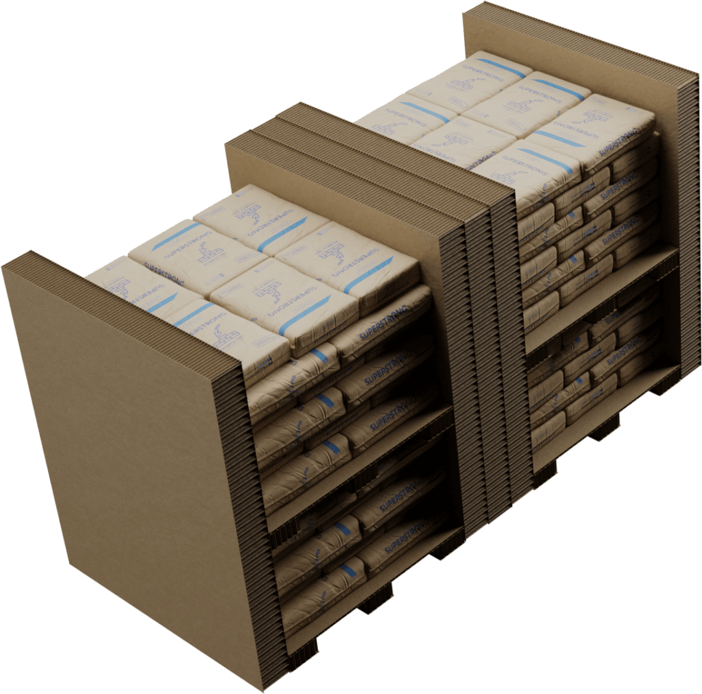 Cardboard filler packaging blocs 2