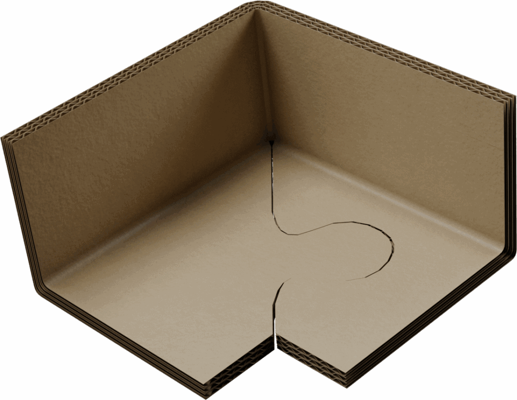 carton alvéolaire cornieres